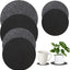 Tapete fieltro 6 platillos redondos para plantas