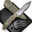 Cuchillo supervivencia espiga completa acero D2 con funda