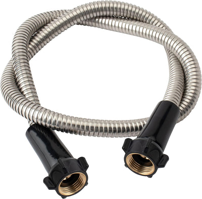 Manguera jardín acero inox 6ft conector latón flexible