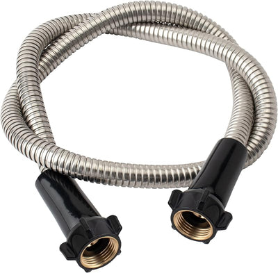 Manguera jardín acero inox 4ft conector latón flexible