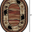 Alfombra ovalada lodge 5x7pulg 5'3"x7'3" multi