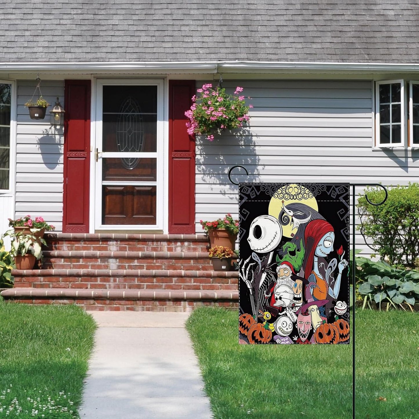 Bandera Halloween jardín 12.5x18" decoración exterior