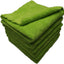 Toalla microfibra felpa sin bordes auto 16x16" 6 Pzas verde