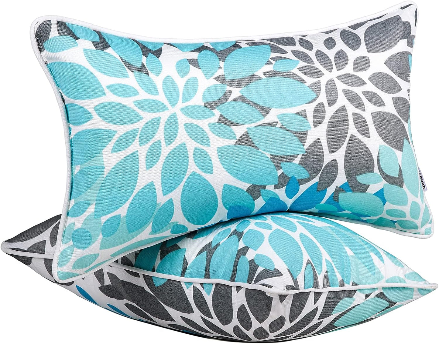 Fundas almohada lumbar 12x20" impermeables exteriores
