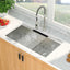 Fregadero cocina doble tazón acero inox 33x19pulg
