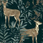 Papel tapiz vintage hojas floral autoadhesivo
