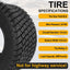 2 Llantas 18x8.5-8 para carrito golf tractor 4 válvulas