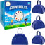 Campana metal para animar 3pulg azul set 6