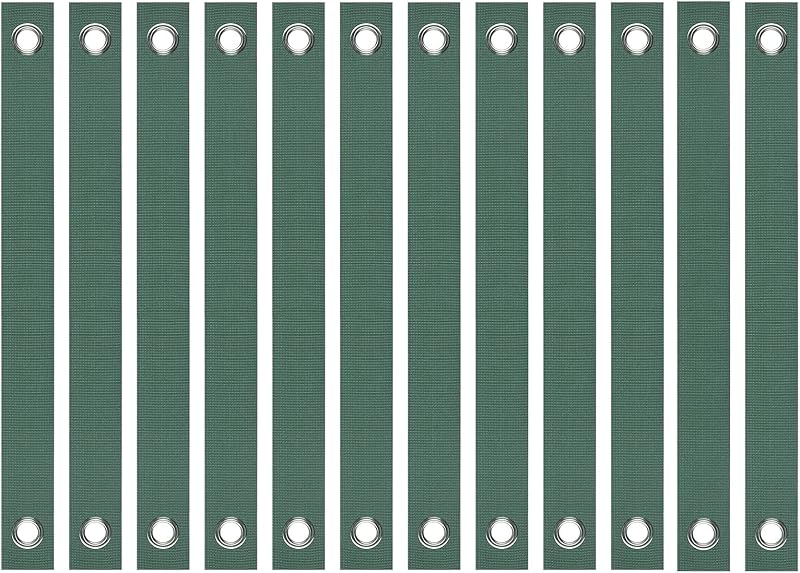 Correas antivertido para estacas de árboles verde