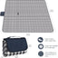 Manta picnic impermeable 80x80" azul cuadros con asa