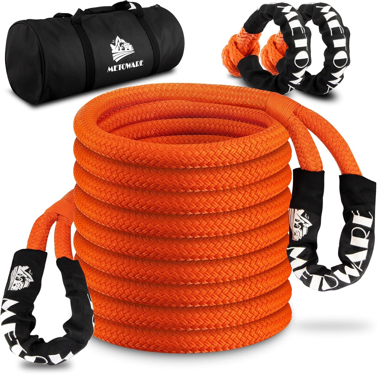 Cuerda cinética 1" x30pies kit remolque 35000lb