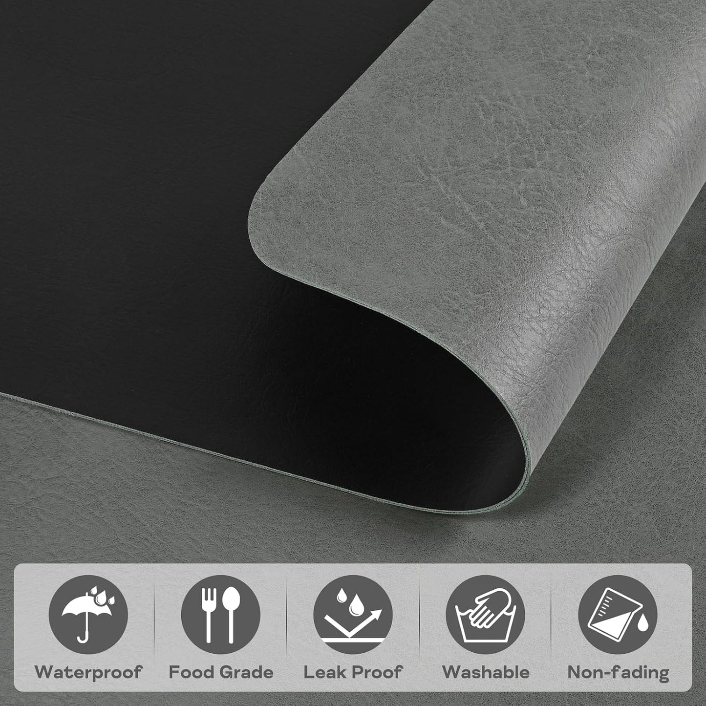 6 Pzas Manteles 12x17pulg Impermeables Resistentes