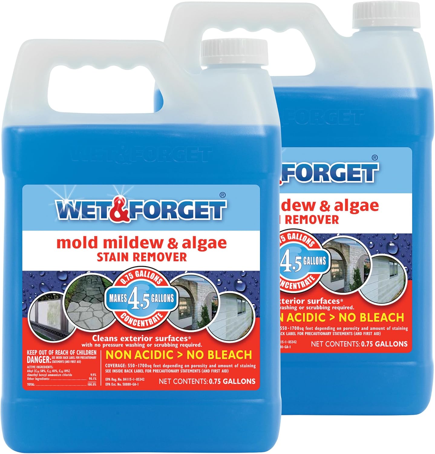Molde musgo exterior removedor manchas hongos 1.5gal