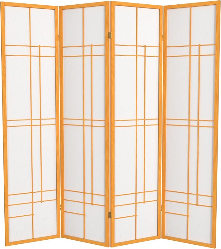 Pantalla Shoji 6ft color miel 4 paneles