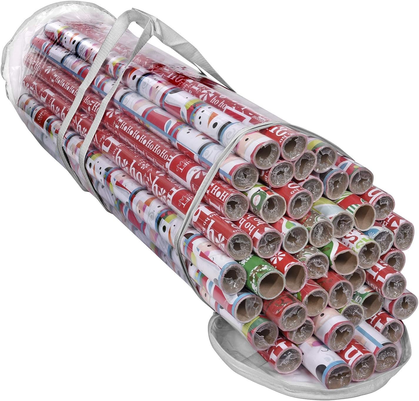 Bolsa PVC transparente para 24 rollos papel regalo 40"