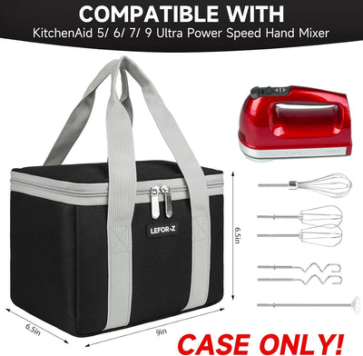 Bolsa transporte batidora compatible Kitchenaid 5/6/7/9 negro/gris