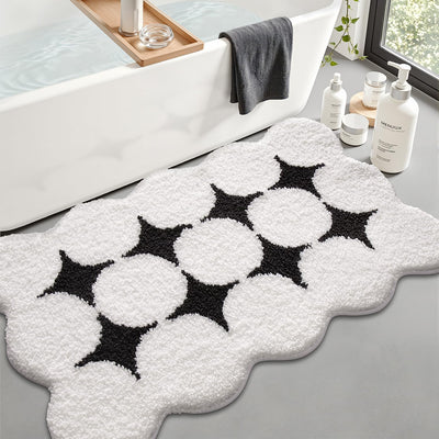 Alfombras baño antideslizantes 24x43pulg estrella