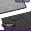 Tapete antiderrap puerta 4x6" lavable gris guijarro