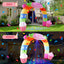 Arco cumpleaños 11ft inflable con luces LED para jardín