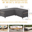 Funda sofá V patio 85x33" 5 plazas UV resistente