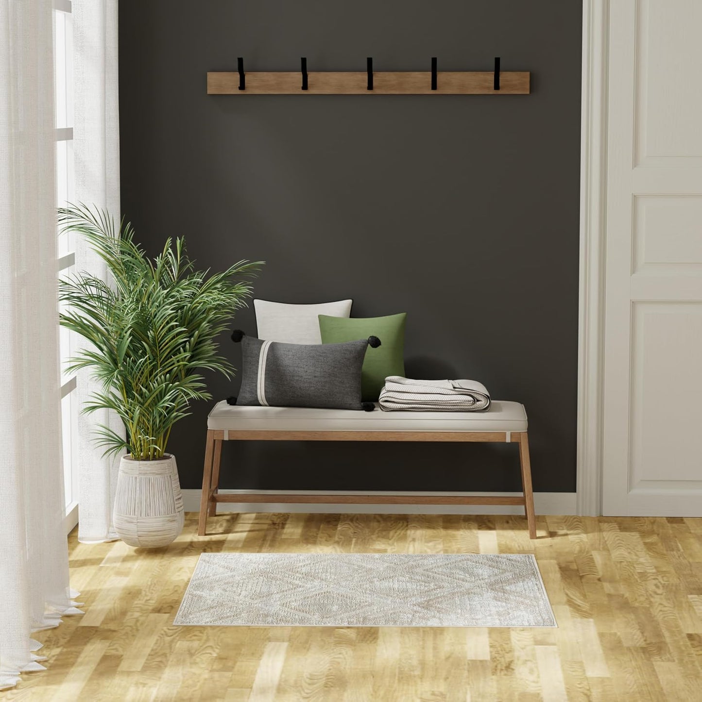 Alfombra área 2x4ft fácil limpiar dormitorio sala comedor