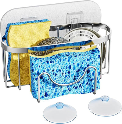 Organiz. fregadero cocina adhesivo soporte esponja cepillo