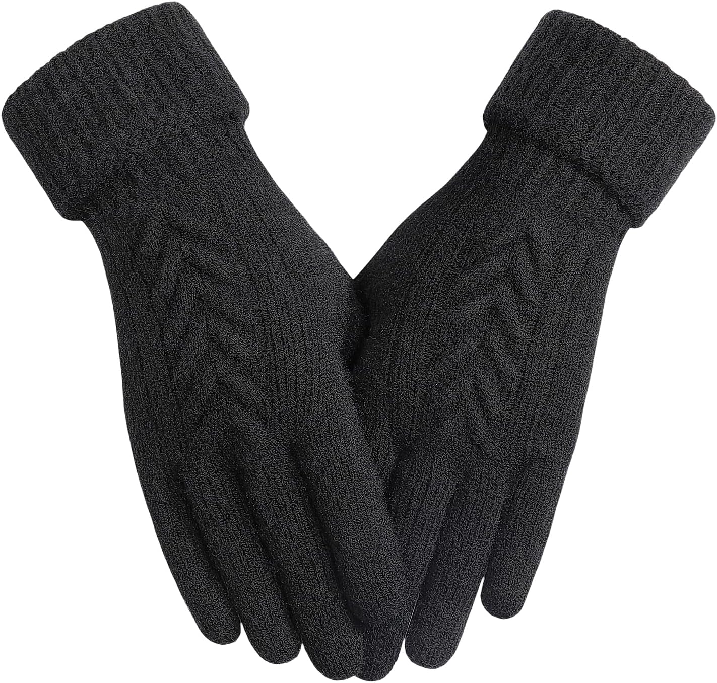 Guantes invierno mujer pantalla táctil elásticos suaves forro punto