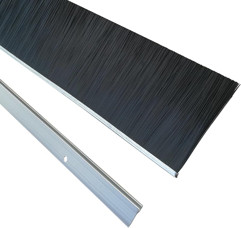 Cepillo puerta enrollable 3pulg 9x39.37pulg duradero