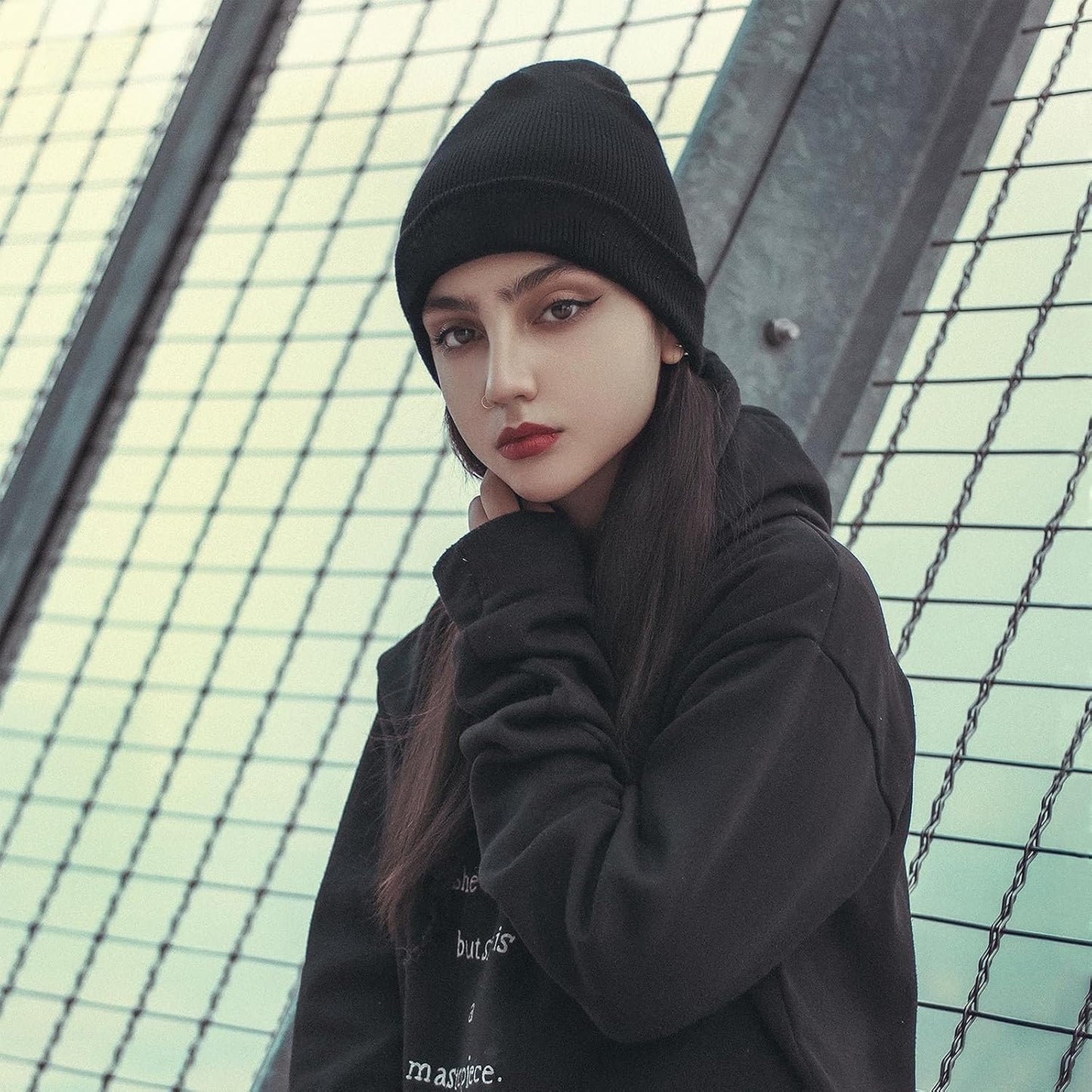 Gorro punto unisex para hombre suave y cálido