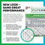 Filtro aire 10x24pulg MERV8 plisado electrostático HVAC AC
