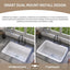Fregadero cocina arcilla refractaria 32x19pulg doble montaje