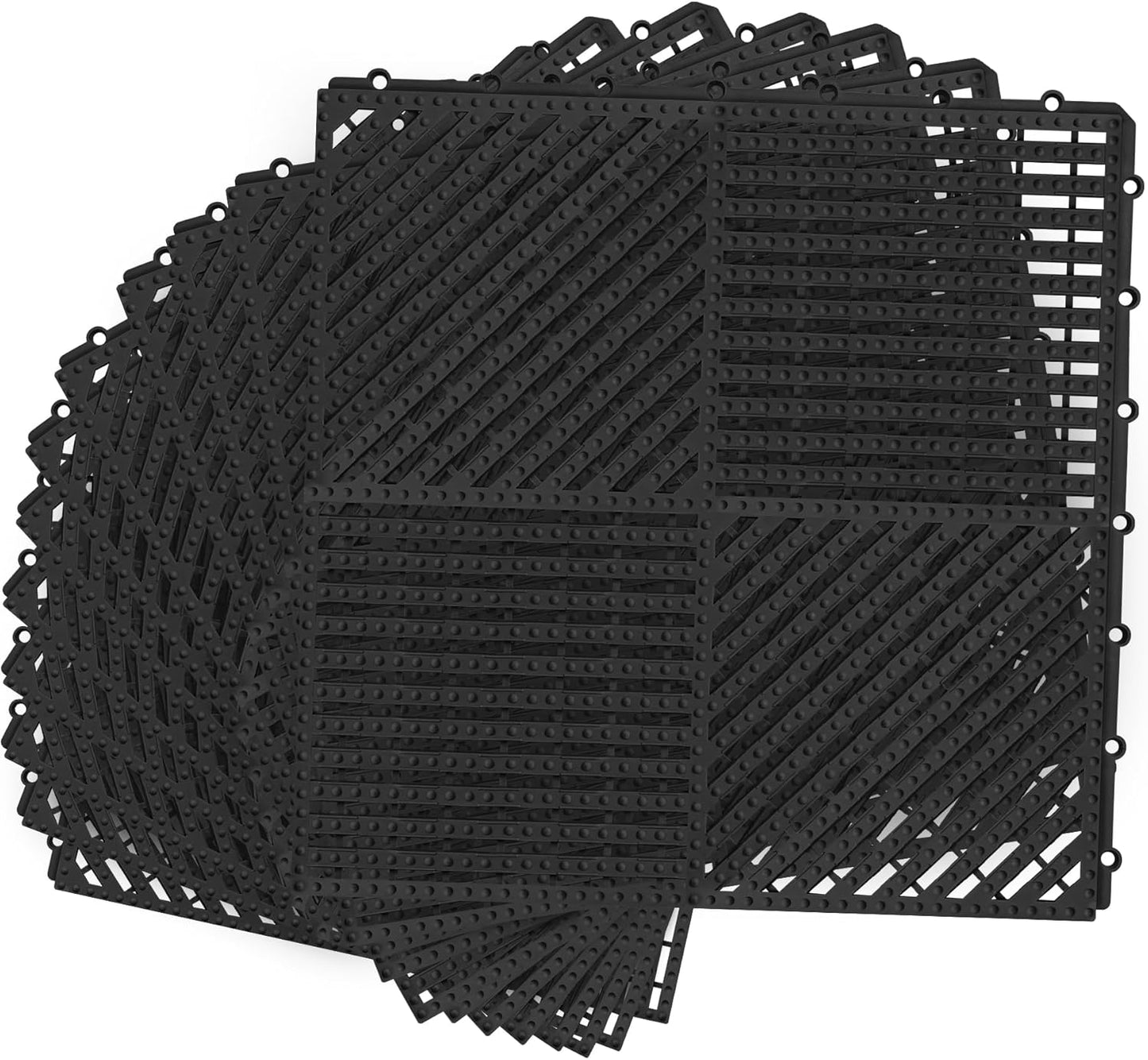 12 Baldosas Goma Antiderrap 11.8x11.8pulg Tapete Terraza
