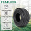 Neumático carrito golf 18x7.5-8 válvula recta sin cámara