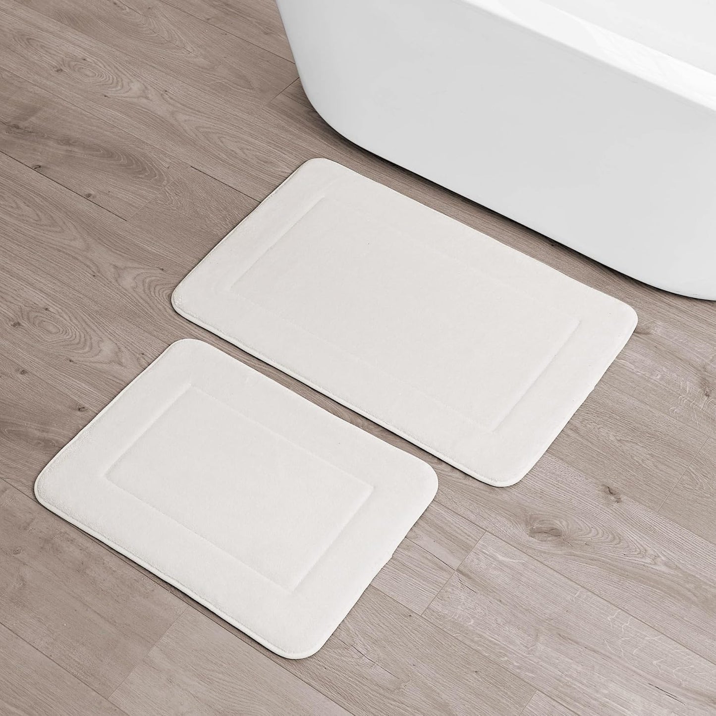 Set 2 Alfombras Baño Espuma Viscoelástica Antiderrap