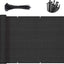 Cubierta malla privacidad terraza exterior 3x16pulg negro