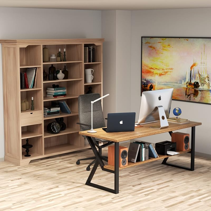 Patas metal negro para mesa 28x24" escritorio set 2