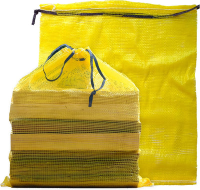 Bolsas malla 22x24pulg 150uds para leña y almacenamiento