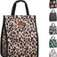 Bolsa almuerzo mujer aislada reutiliz. leopardo