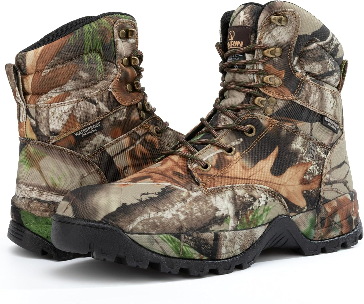 Botas caza ligeras impermeables hombre 7pulg
