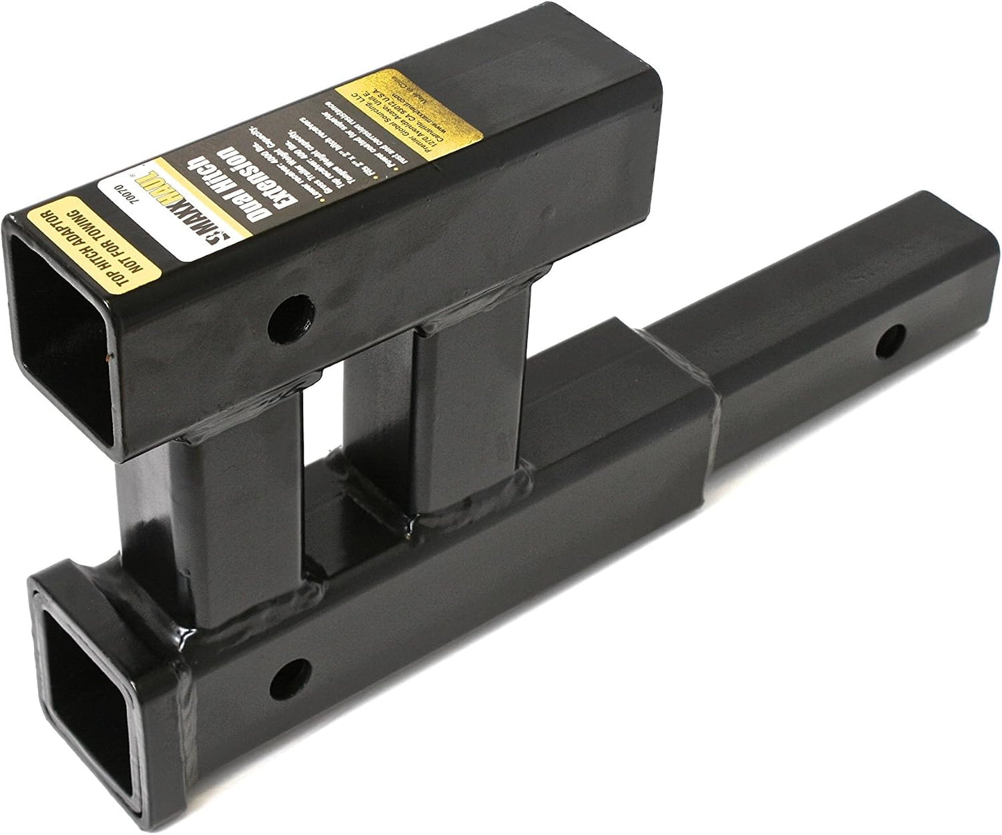 Extensión enganche remolque 2" doble con 2 pasadores