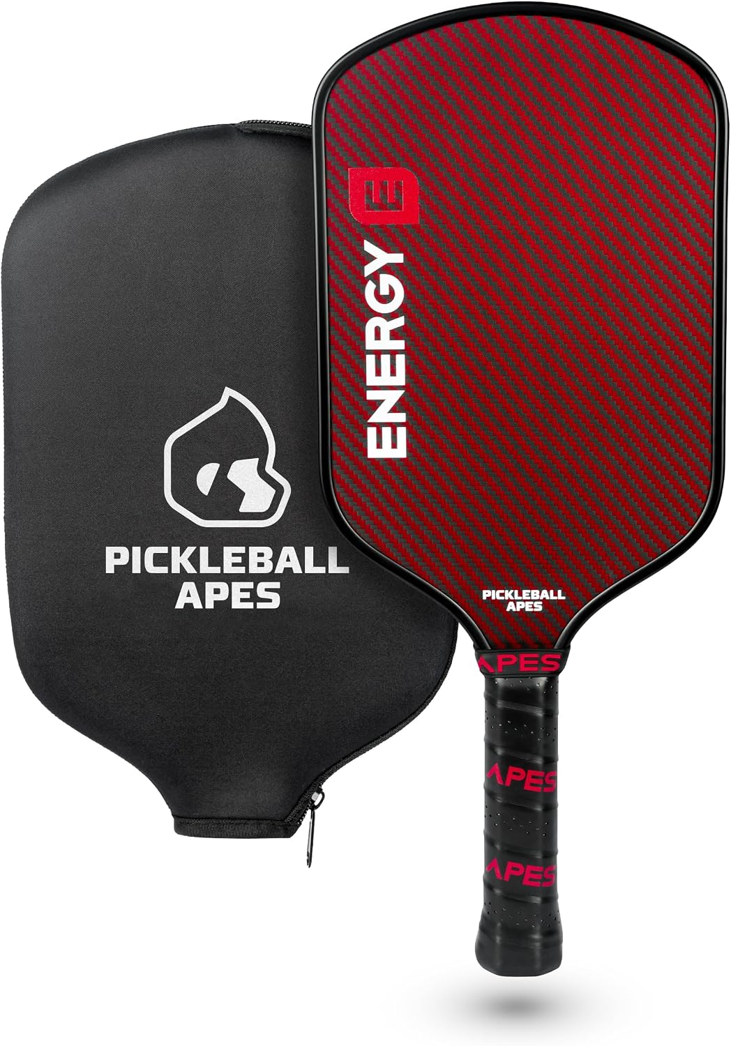 Pala Pickleball Profesional Carbono 16.5mm con Mango Cuero