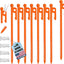 8 Estacas Galvanizadas Anclaje Toldo Acero Inox 4x10ft Naranja