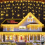 Luces LED Navidad colgantes 131ft 288 gotas impermeables