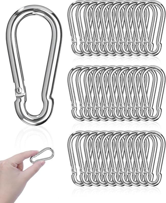 Mosquetón acero inox 304 para llavero hamaca camping