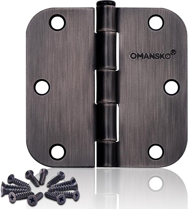 12 Bisagras Puerta Bronce Aceitado 3.5x3.5pulg para Madera