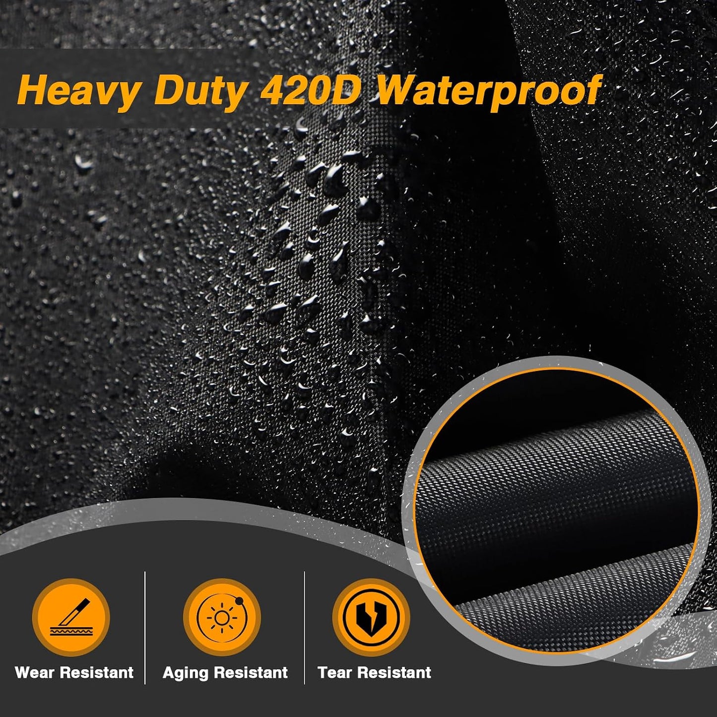 Cubierta ATV 61x41x30" 420D impermeable UV