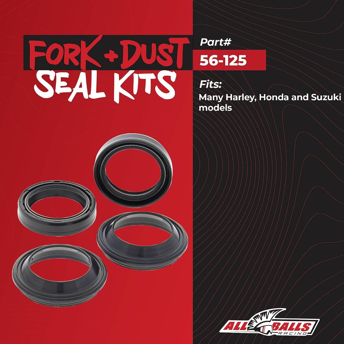 Kit retenes horquilla polvo comp Honda Suzuki Yamaha