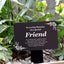 Estaca para placa exterior negro impermeable