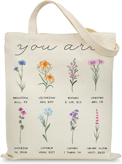 Bolsa tote lona con bolsillos reutilizable regalo navidad