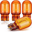 4 Bombillas LED T20 12v 21/5w Ámbar para Vehículo